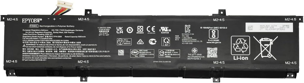 HP Envy 17-DA0000 Spectre x360 16-F0000 2-in-1 Series FZ06XL original 83Wh battery - Laptop Spares