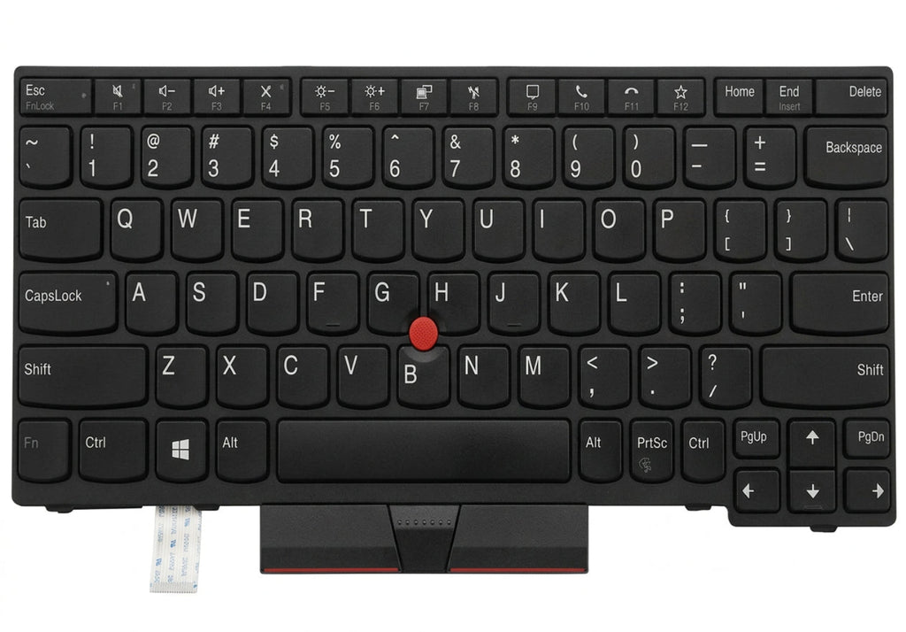Lenovo ThinkPad X13 Yoga Gen 2 laptop keyboard, replacement part, with black keys and integrated function keys.