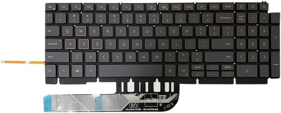 Dell G15 5511 Gaming Laptop Backlit Keyboard - Laptop Spares