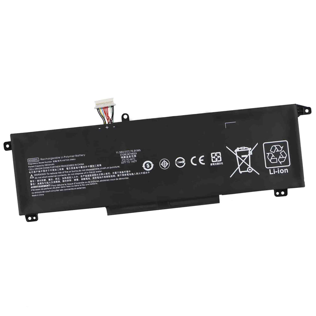 HP SD06XL 70.91Wh Internal Battery