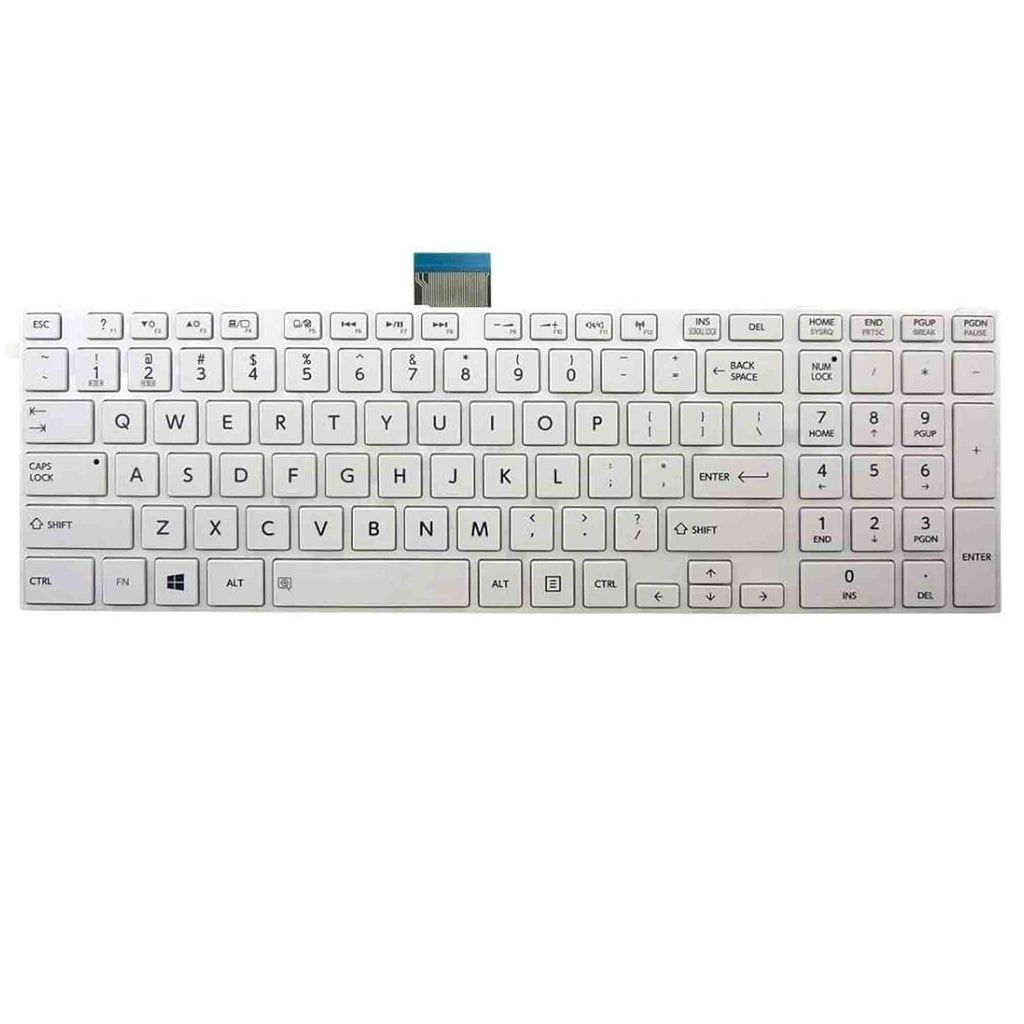 Toshiba Satellite C855 Laptop White Keyboard - Laptop Spares