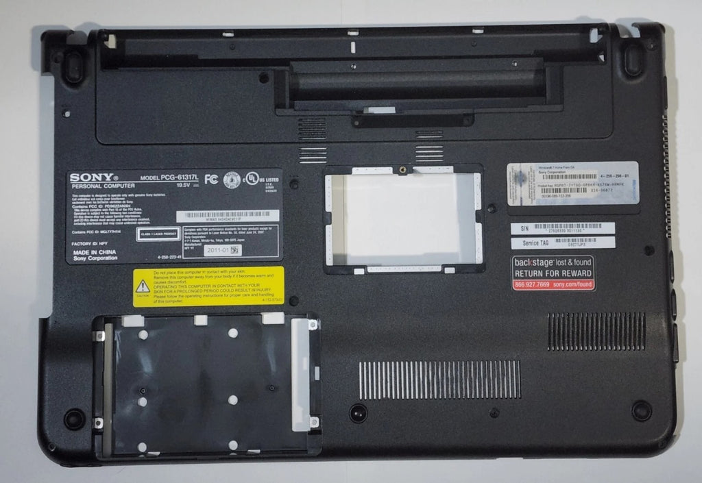 Sony Vaio VPC EA PCG-61317L Laptop Lower Case - Laptop Spares