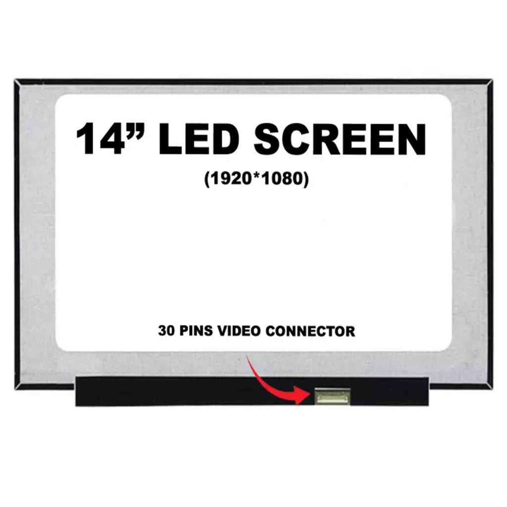 14.0" LED Glossy 30-Pin Slim Screen 1920x1080 FHD - Laptop Spares