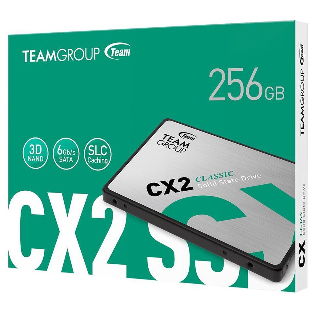 TEAMGROUP CX2 256GB 3D-TLC Solid State Drive - Laptop Spares