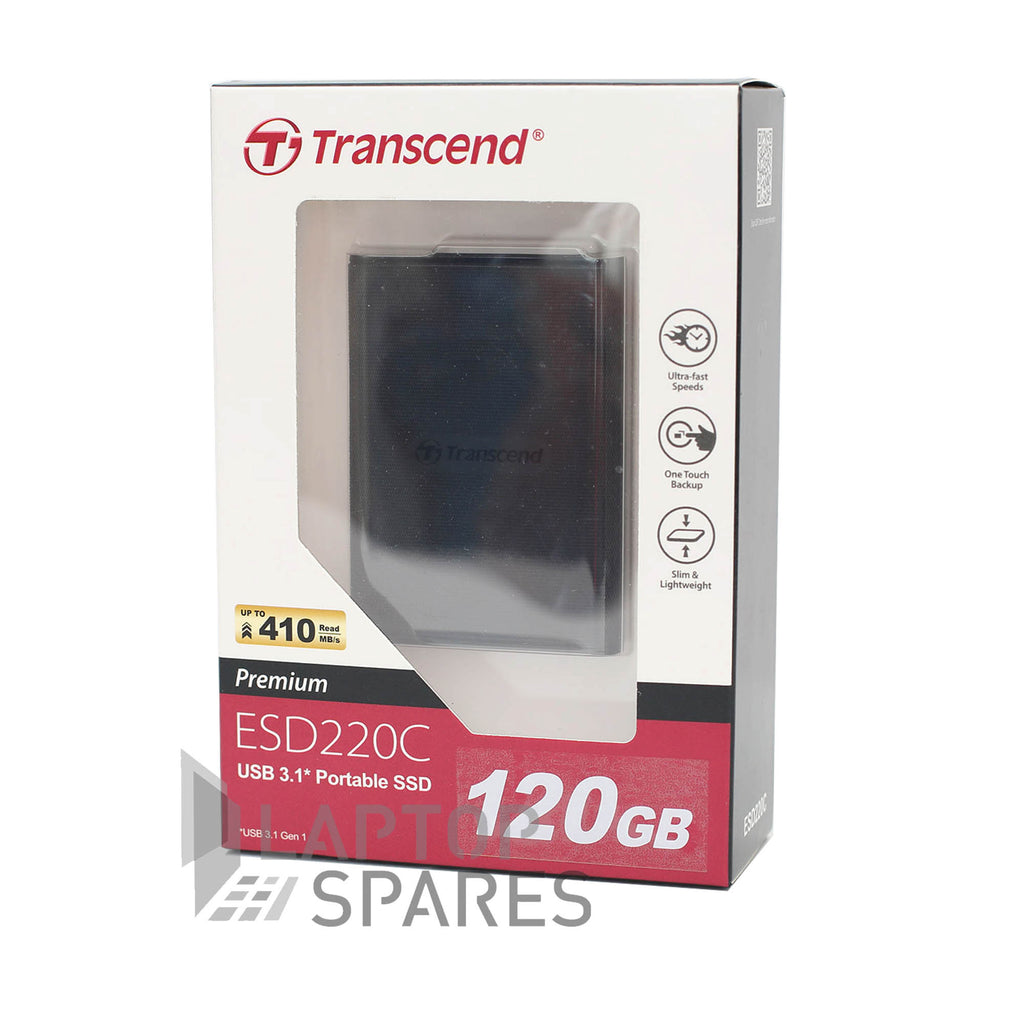 TRANSCEND ESD220C 120GB 3D NAND Solid State Drive - Laptop Spares