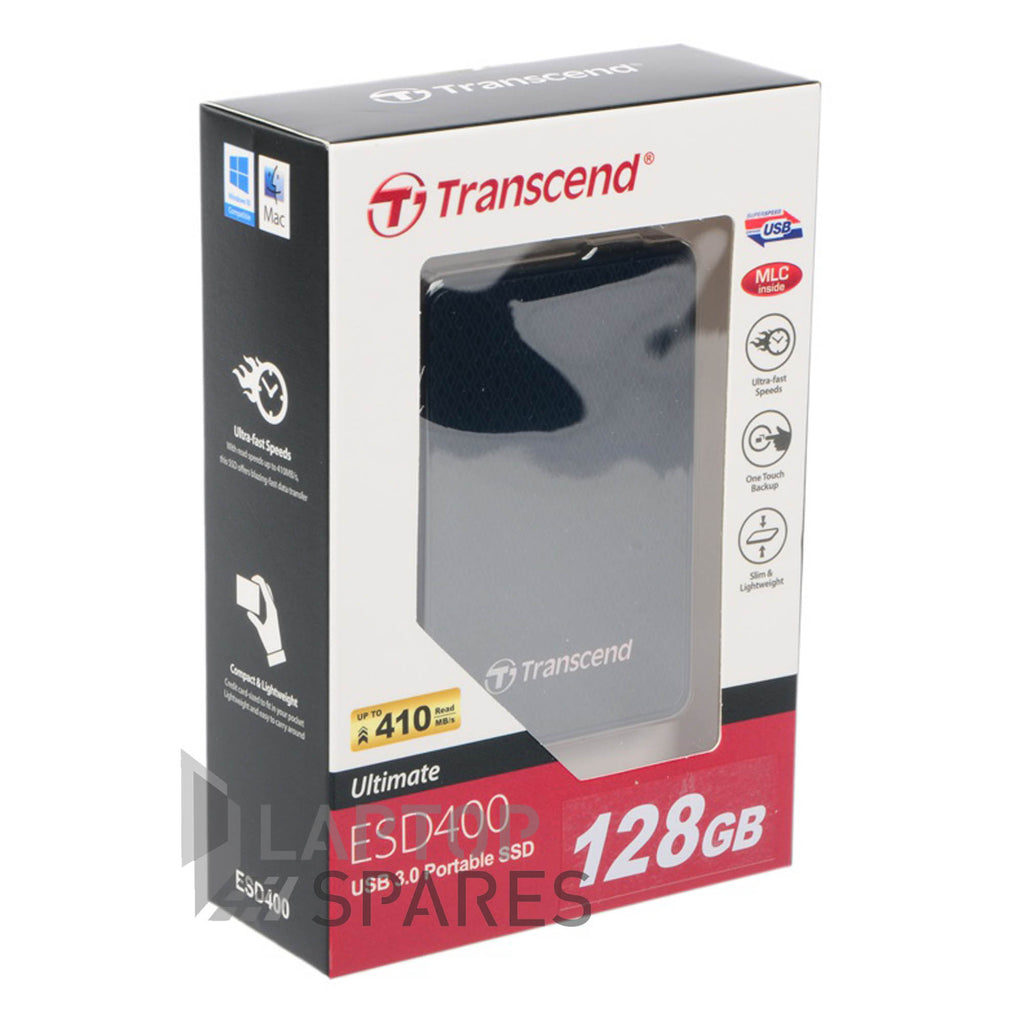 Transcend ESD400 128GB USB 3.0 External Solid State Drive - Laptop Spares