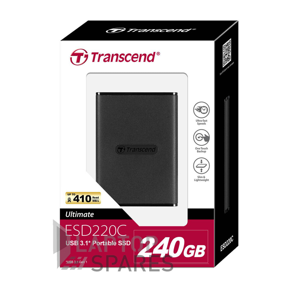 TRANSCEND ESD220C 240GB 3D NAND Solid State Drive - Laptop Spares