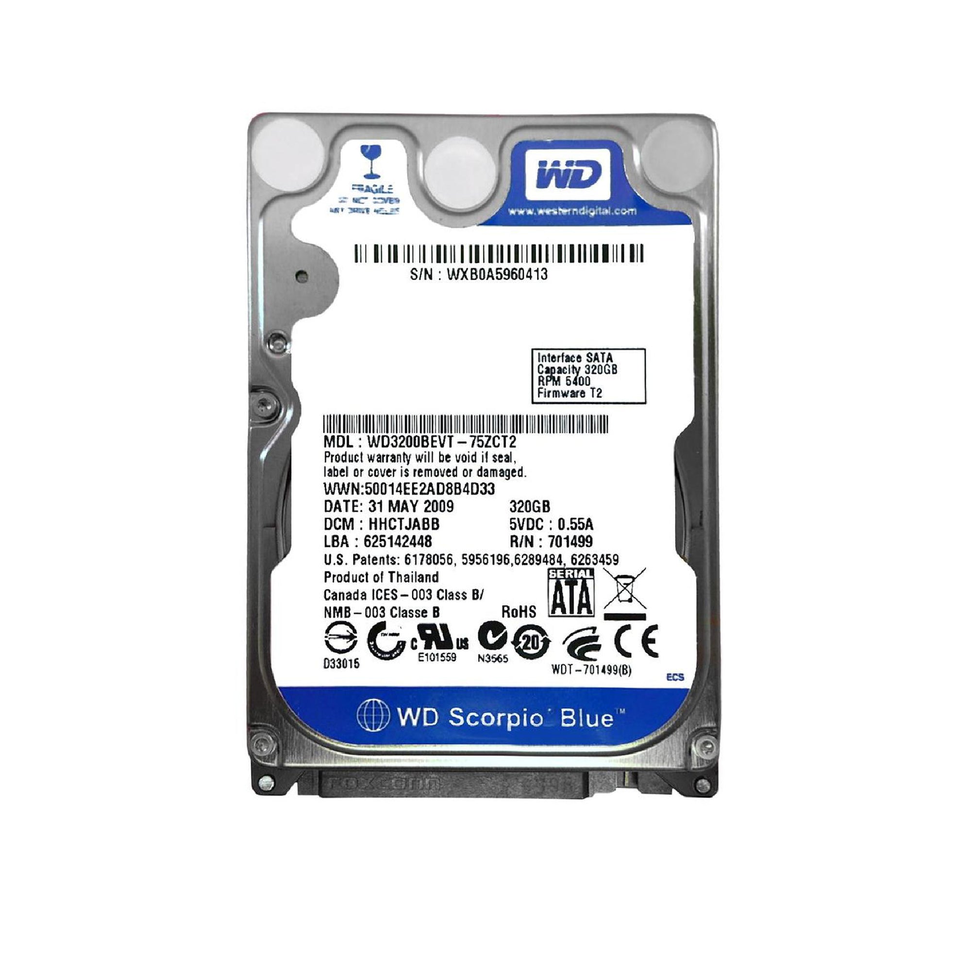 Harddisk Raptor Wd Western Digital VelociRaptor WD6000HLHX 600GB