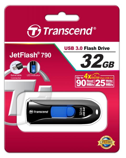 Transcend 32GB JetFlash 790 USB 3.0 Flash Drive - Laptop Spares