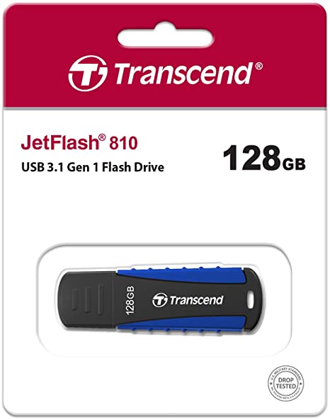 Transcend 128GB JetFlash 810 USB 3.1 Gen 1 Flash Drive - Laptop Spares