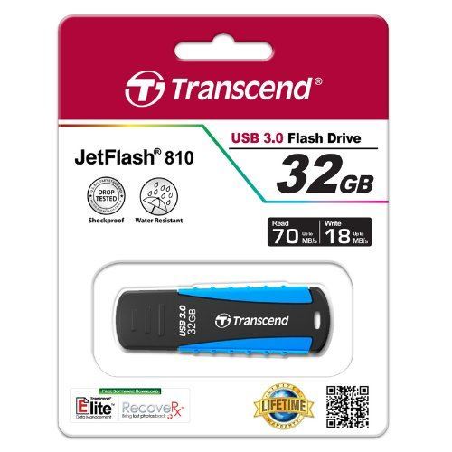 Transcend 32GB JetFlash 810 USB 3.0 Flash Drive - Laptop Spares
