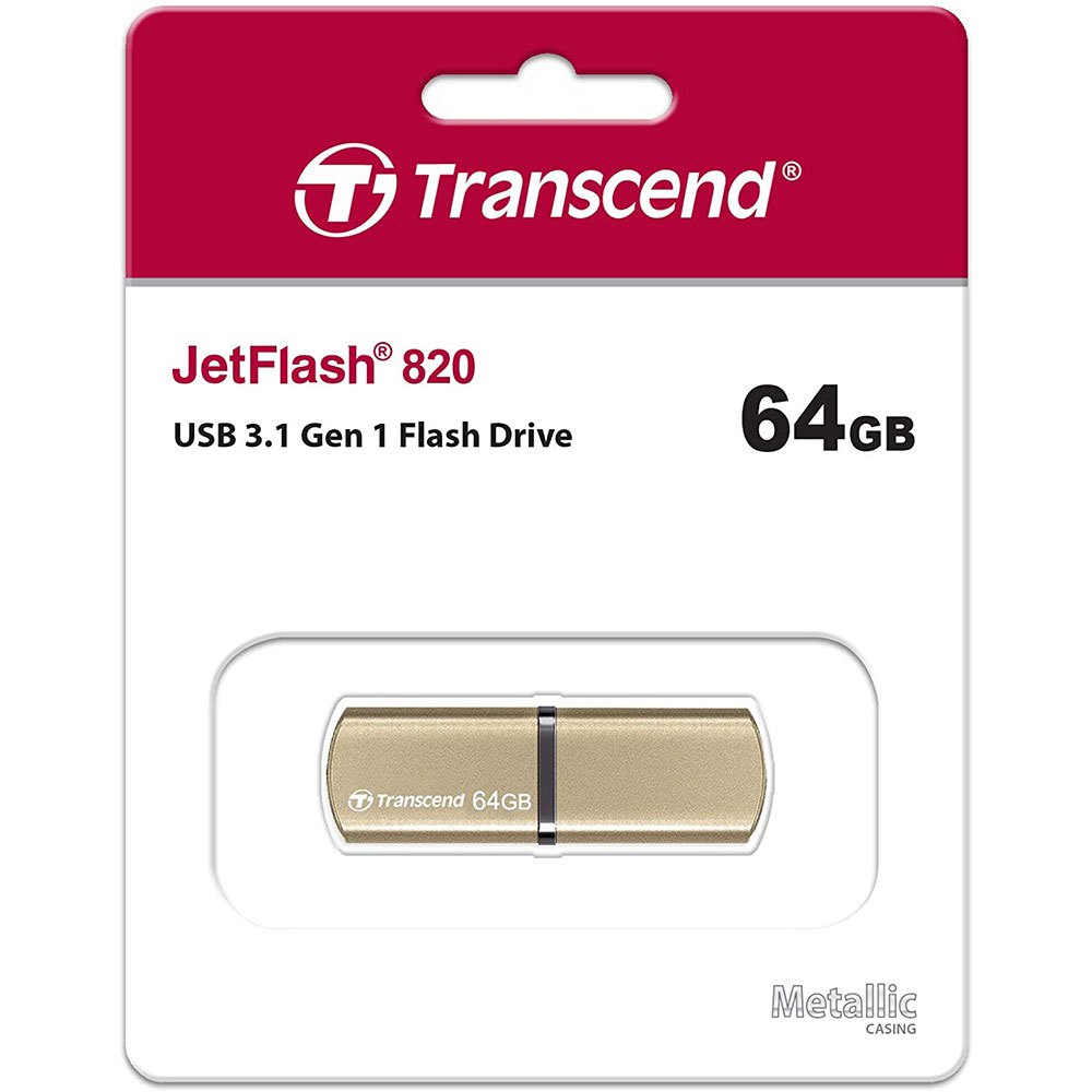 Transcend 64GB JetFlash 820 USB 3.1 Gen 1 Flash Drive - Laptop Spares