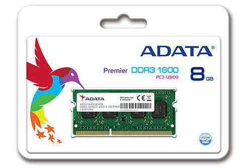 Adata 8GB DDR3 PC3-1600 MHz SO-DIMM LAPTOP RAM - Laptop Spares