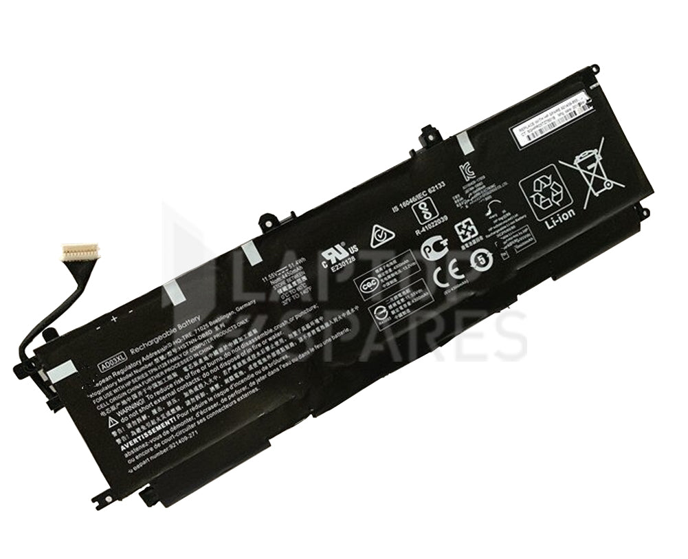 HP Envy 13-AD004NG 13-AD012UR 13-AD013NC 13-AD013NN 51.4Wh 3 Cell Battery - Laptop Spares