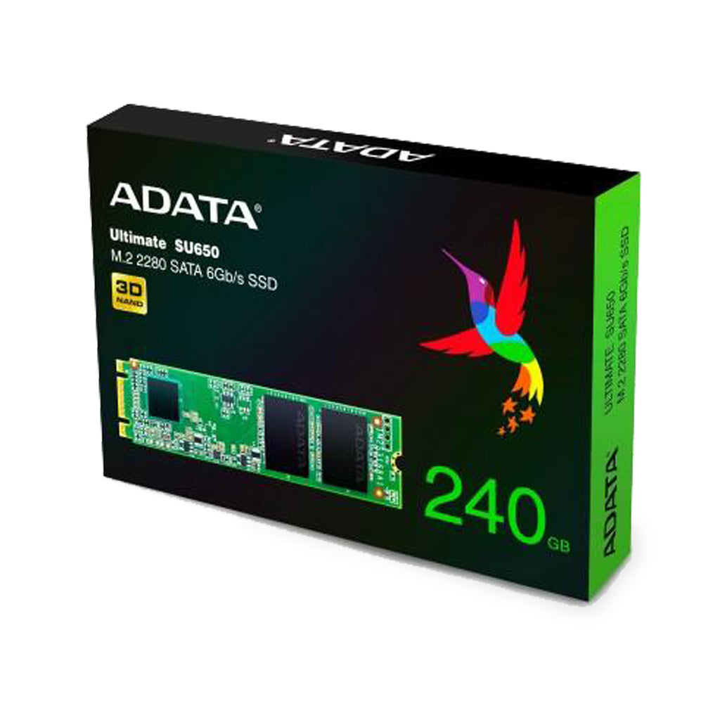Adata Ultimate SU650 240GB M.2 2280 SSD Card - Laptop Spares