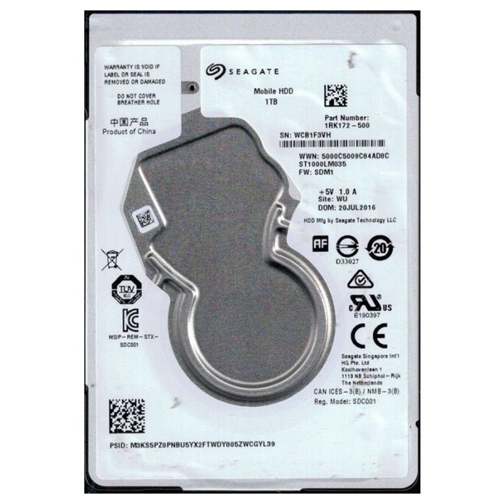 Seagate 1TB 2.5" Laptop Internal Hard Drives USED - Laptop Spares