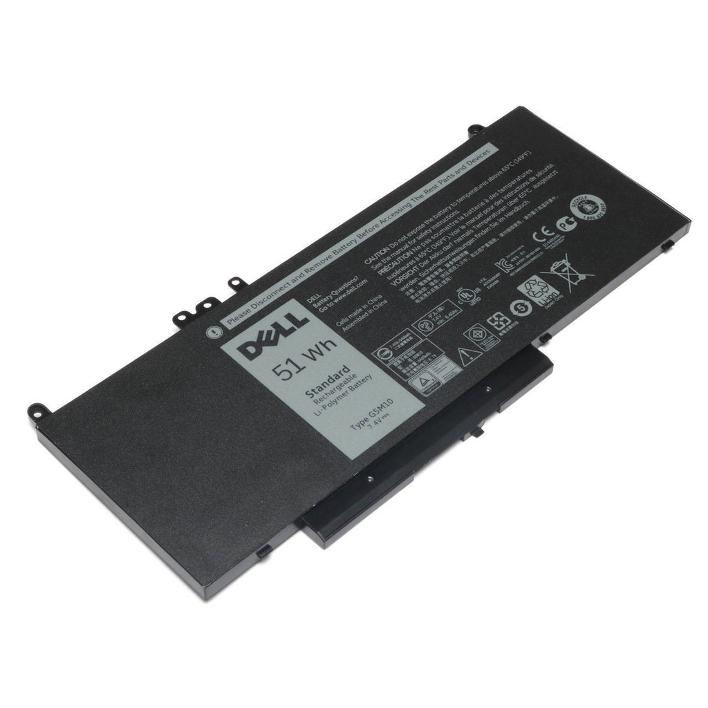 Dell Latitude E5250 E5425 E5450 E5470 E5525 E5550 G5M10 51Wh 4 Cell Battery - Laptop Spares