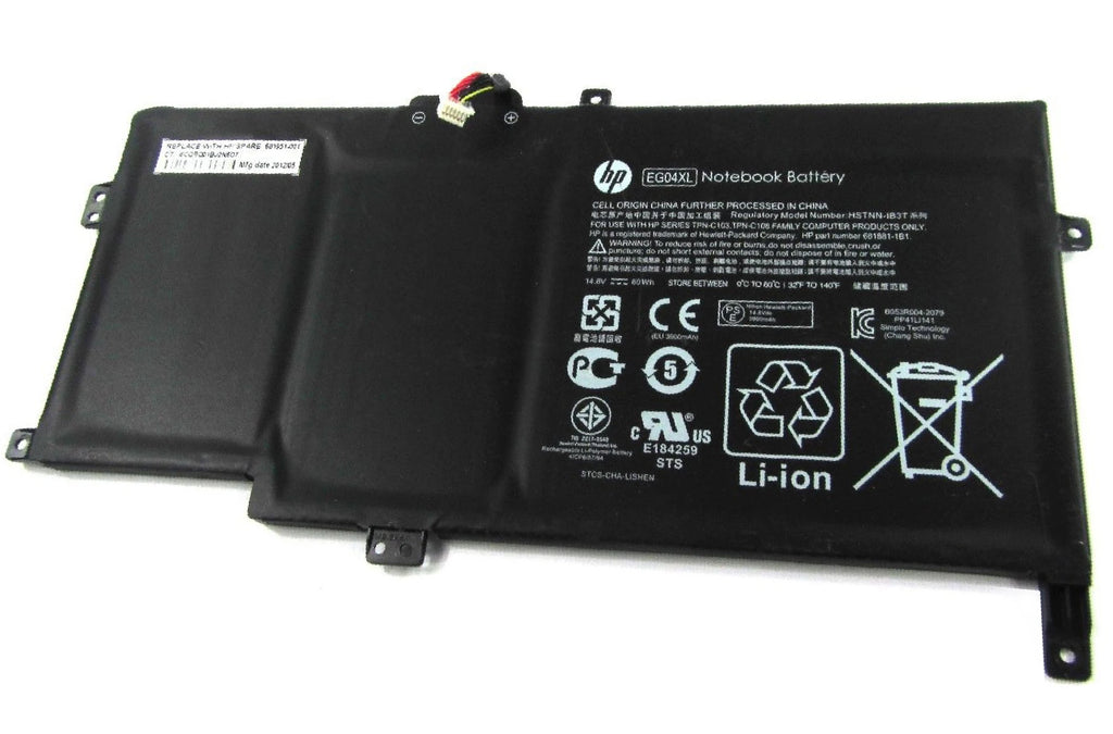 HP Sleekbook 6-1105TX 6-1110us 3900mAh 4 Cell Battery - Laptop Spares
