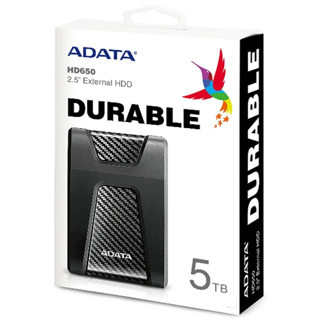 Adata HD650 5TB DashDrive Durable External Hard Drive - Laptop Spares