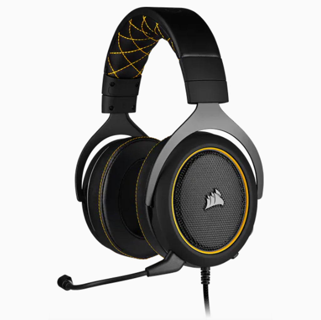 Corsair HS60 PRO SURROUND Gaming Headset — Yellow - Laptop Spares