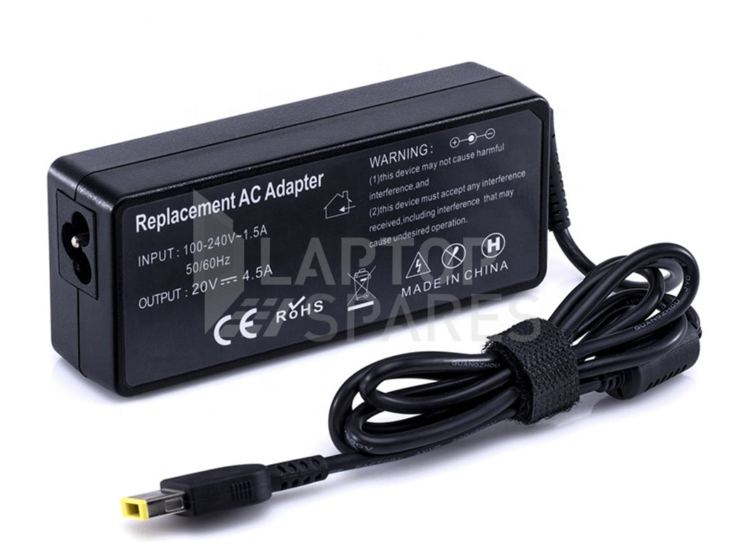 Lenovo 90W 20V 4.5A Slim Tip USB Port Replacement Laptop AC Adapter Charger - Laptop Spares