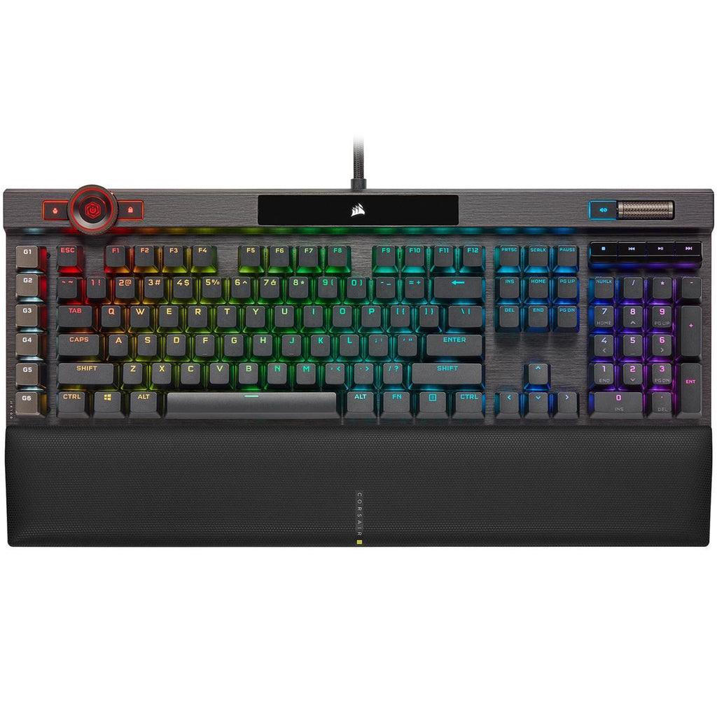 Corsair K100 RGB Mechanical Gaming Keyboard — CHERRY MX Speed — Black - Laptop Spares