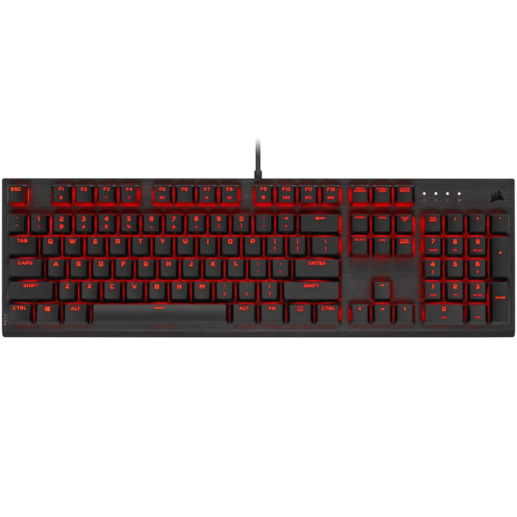 Corsair K60 PRO Mechanical Gaming Keyboard — Red LED — CHERRY VIOLA — Black - Laptop Spares
