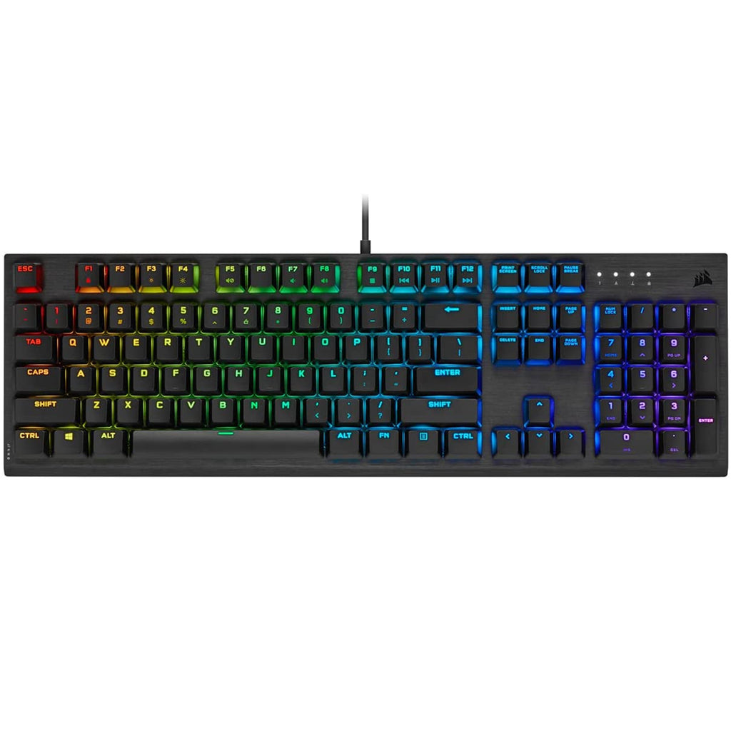 Corsair K60 RGB PRO Mechanical Gaming Keyboard — CHERRY VIOLA — Black - Laptop Spares