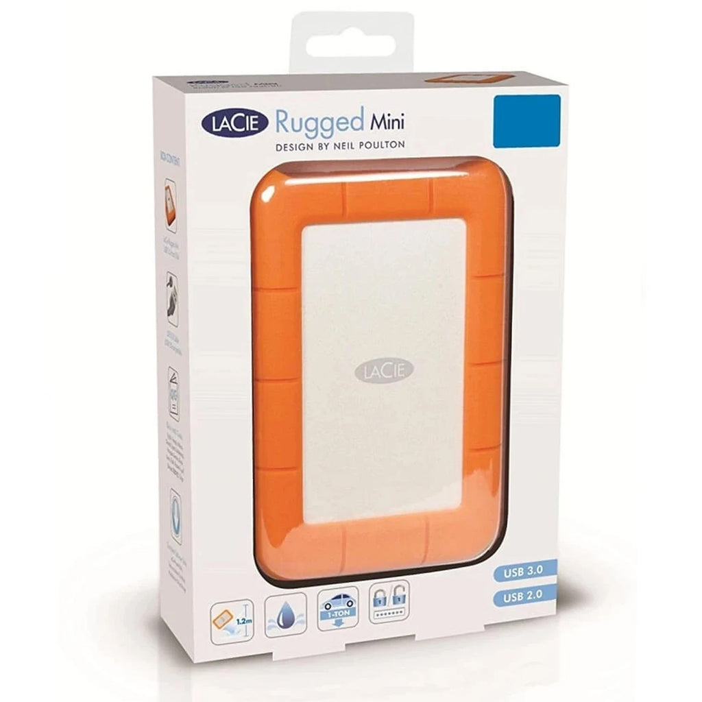 LaCie Rugged Mini USB 3.0 MacBook 2TB External Drive - Laptop Spares