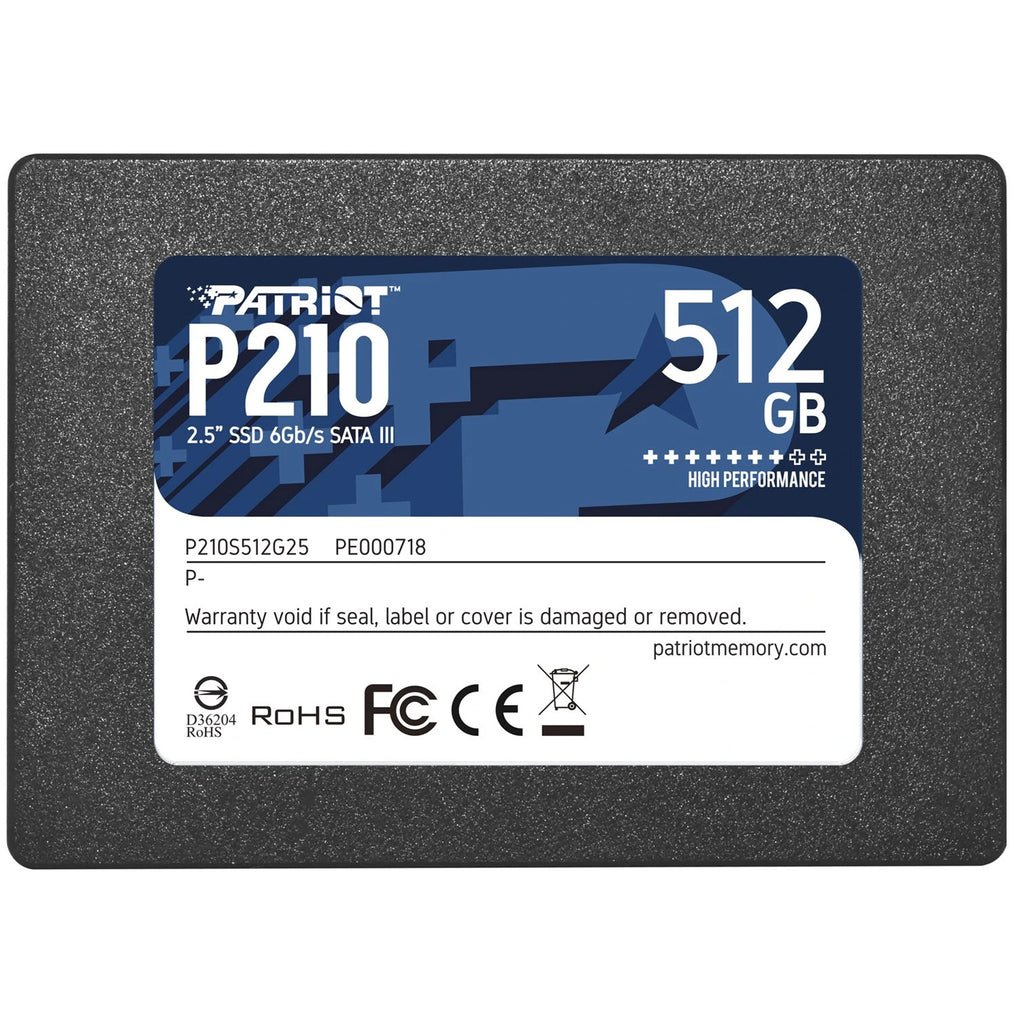 Patriot P210 512GB 2.5" SATA III Solid State Drive - Laptop Spares