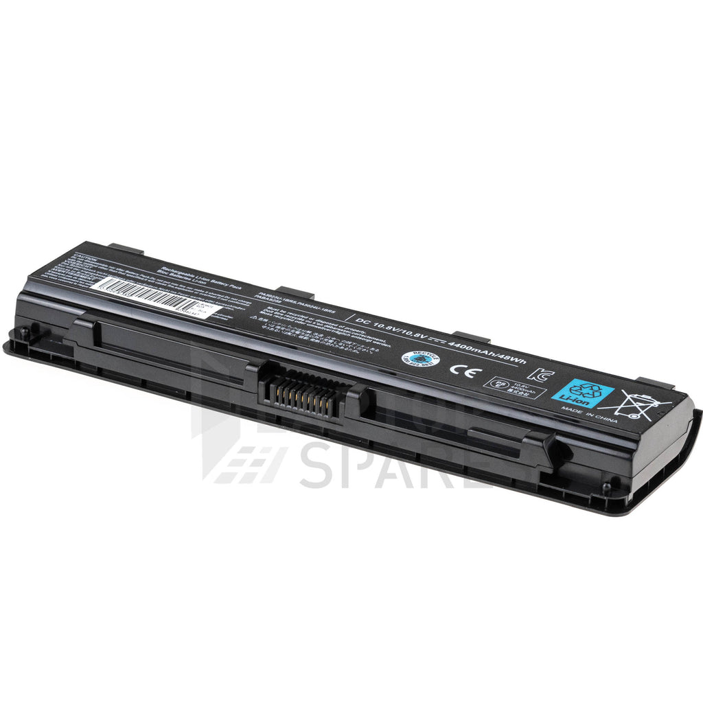 Toshiba PABAS261 PABAS262 PABAS263 4400mAh 6-cell laptop battery by Laptop Spares, showing the battery's black rectangular shape.