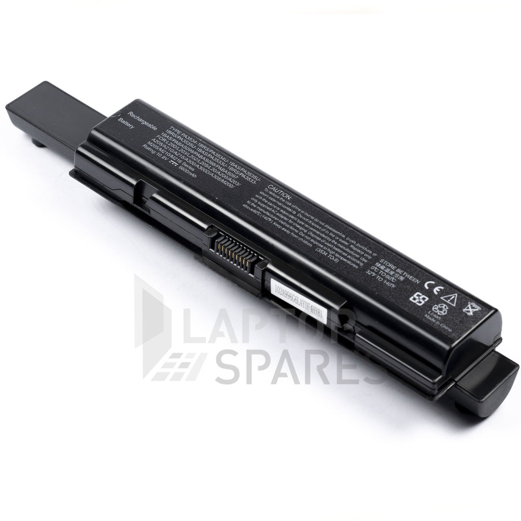 Toshiba Satellite A200 1G6 Satellite A200 1G9 Satellite A200 1GD 6600mAh 9 Cell Battery - Laptop Spares