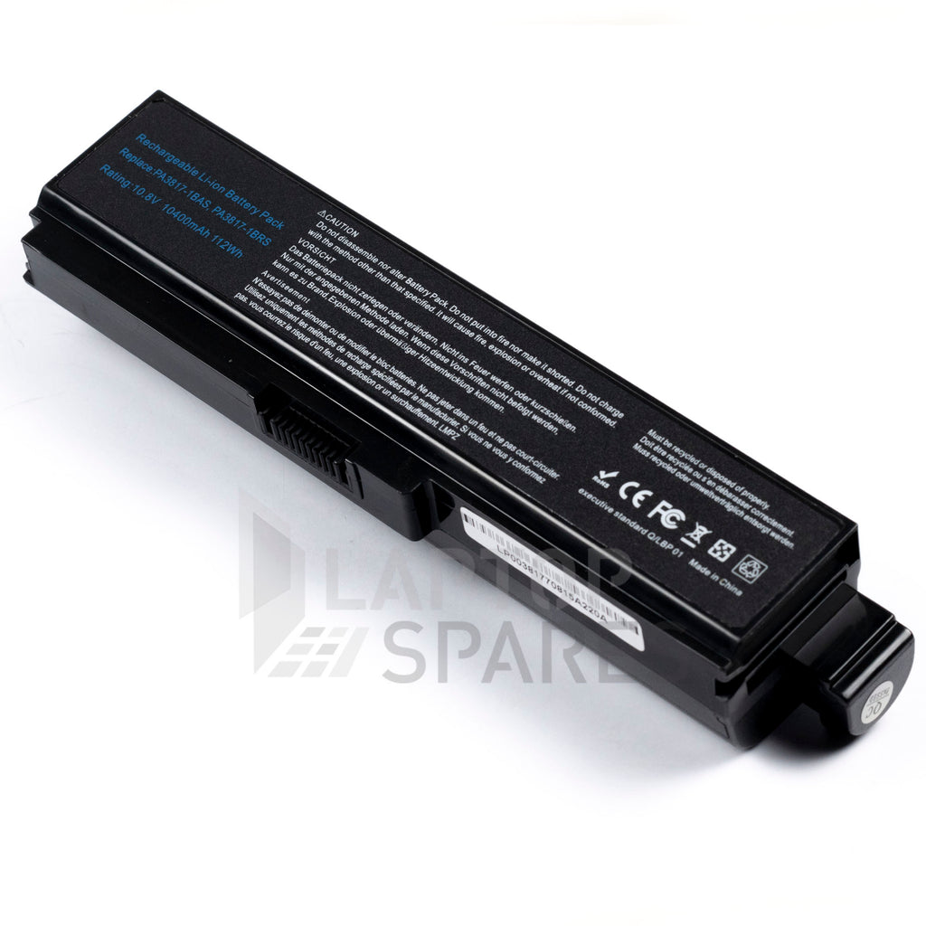 Toshiba PA3818U-1BRS PA3819U-1BRS PABAS227 10400mAh 12 Cell Battery - Laptop Spares