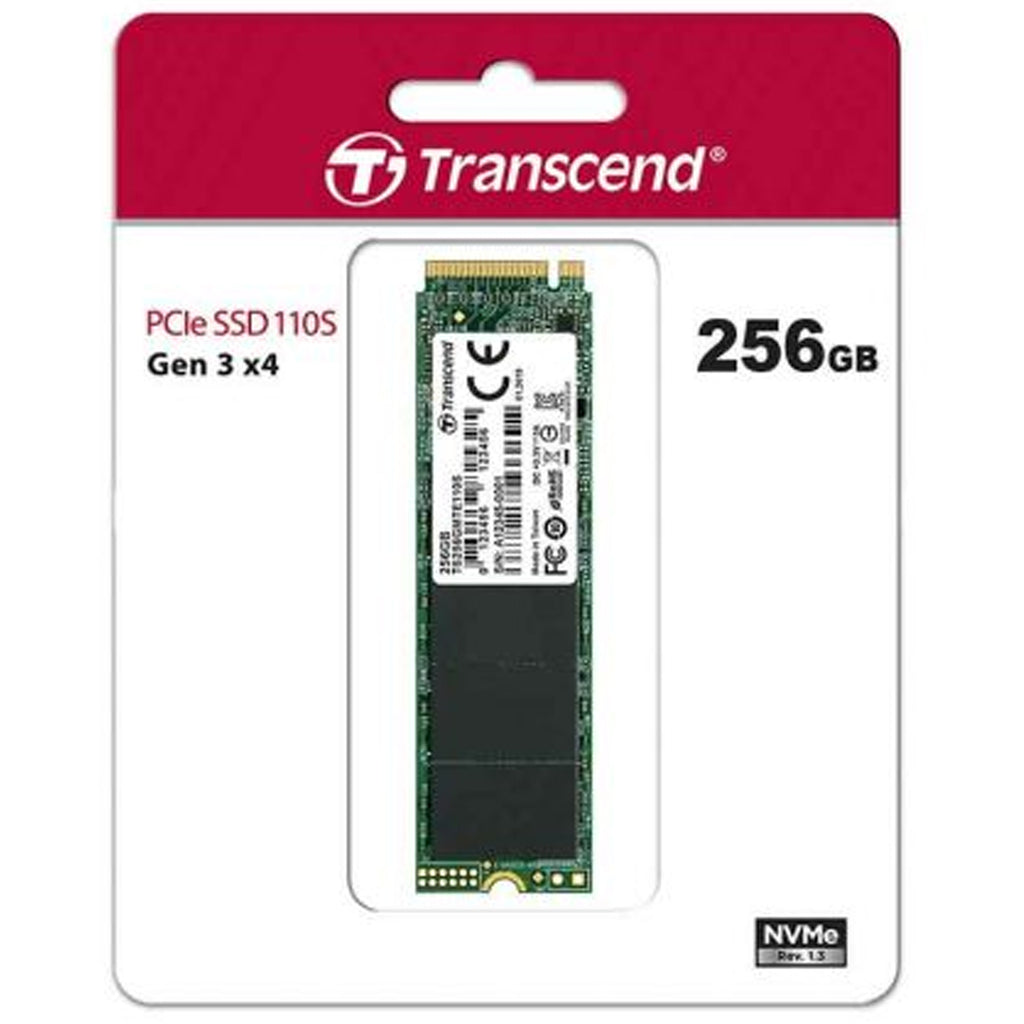 Transcend 256GB 110S NVMe M.2 2280 PCIe Gen 3 x 4 Internal SSD - Laptop Spares