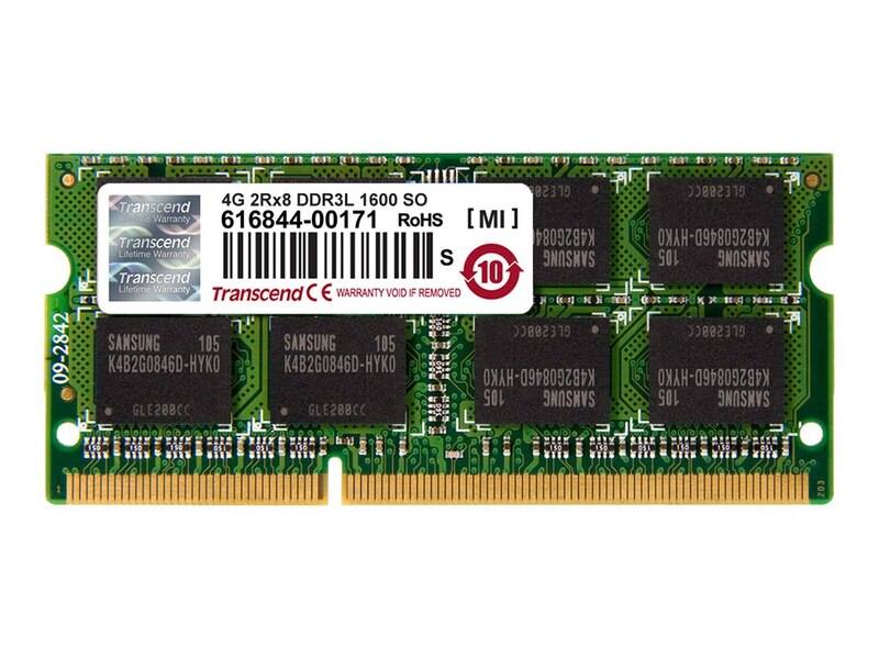 Transcend 4GB DDR3 PC3L-1600 MHz SO-DIMM RAM USED - Laptop Spares