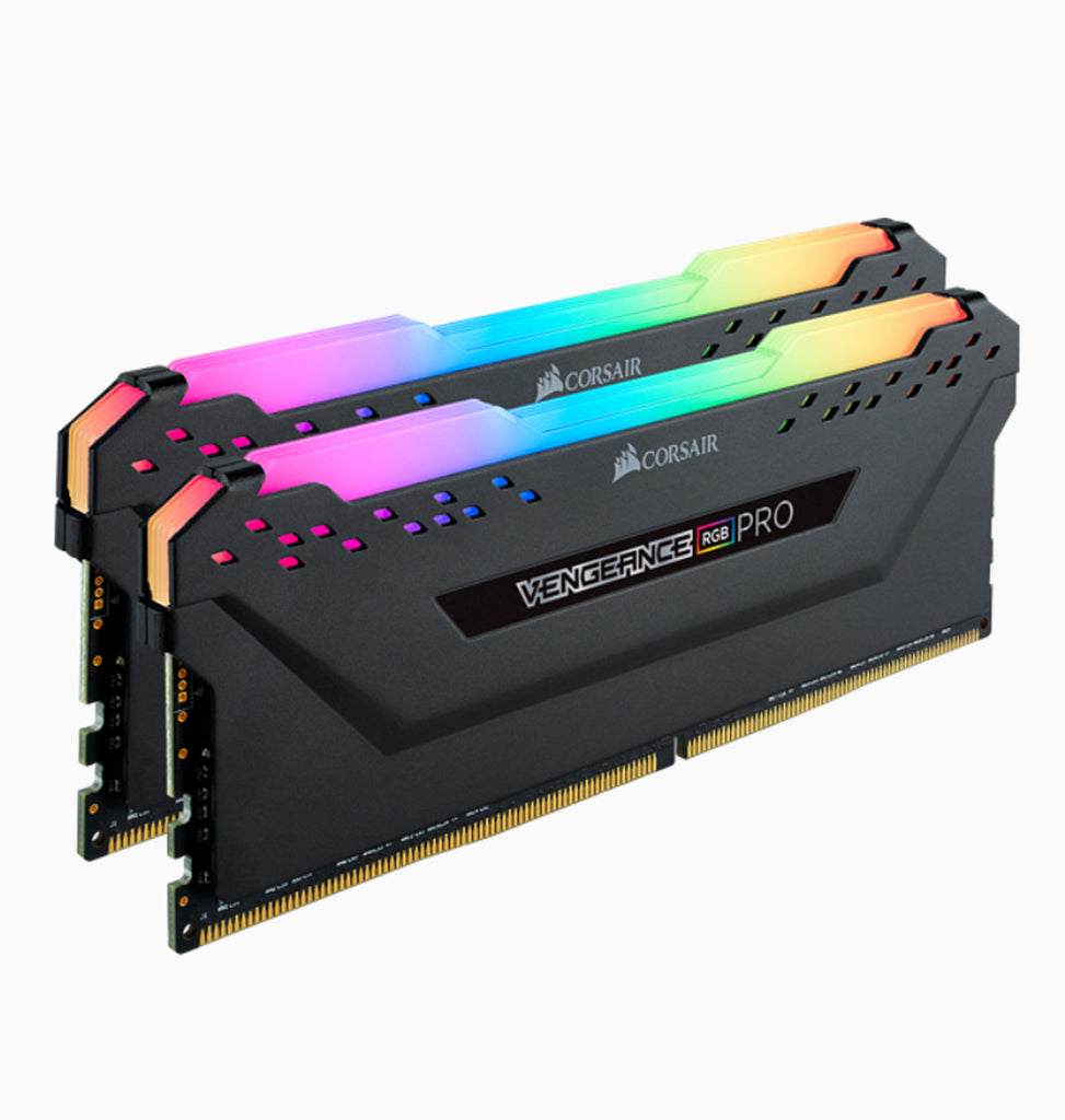 Corsair VENGEANCE RGB PRO 16GB (2 x 8GB) DDR4 DRAM 3600MHz C18 Memory Kit — Black - Laptop Spares