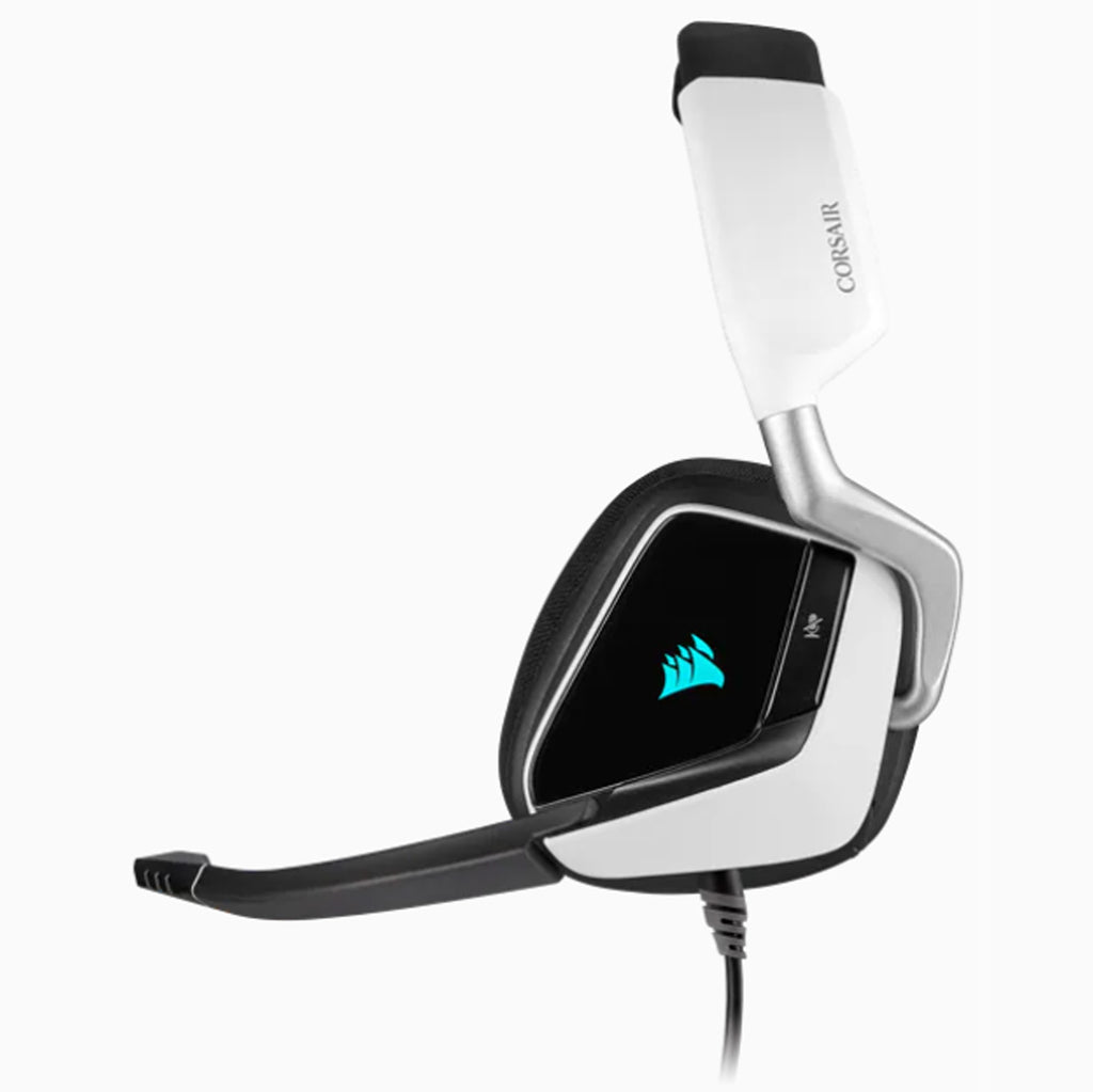 Corsair VOID RGB ELITE USB Premium Gaming Headset with 7.1 Surround Sound — White - Laptop Spares
