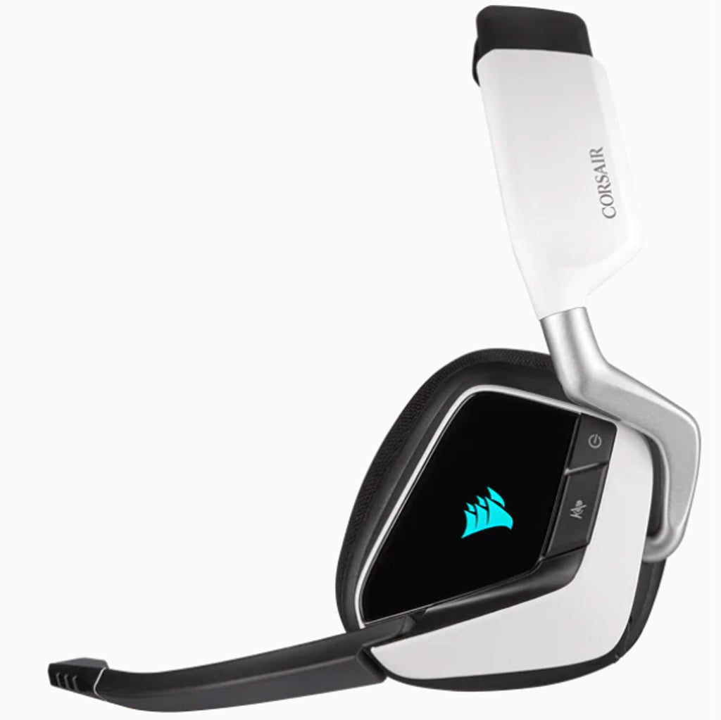 Corsair VOID RGB ELITE Wireless Premium Gaming Headset with 7.1 Surround Sound — White - Laptop Spares