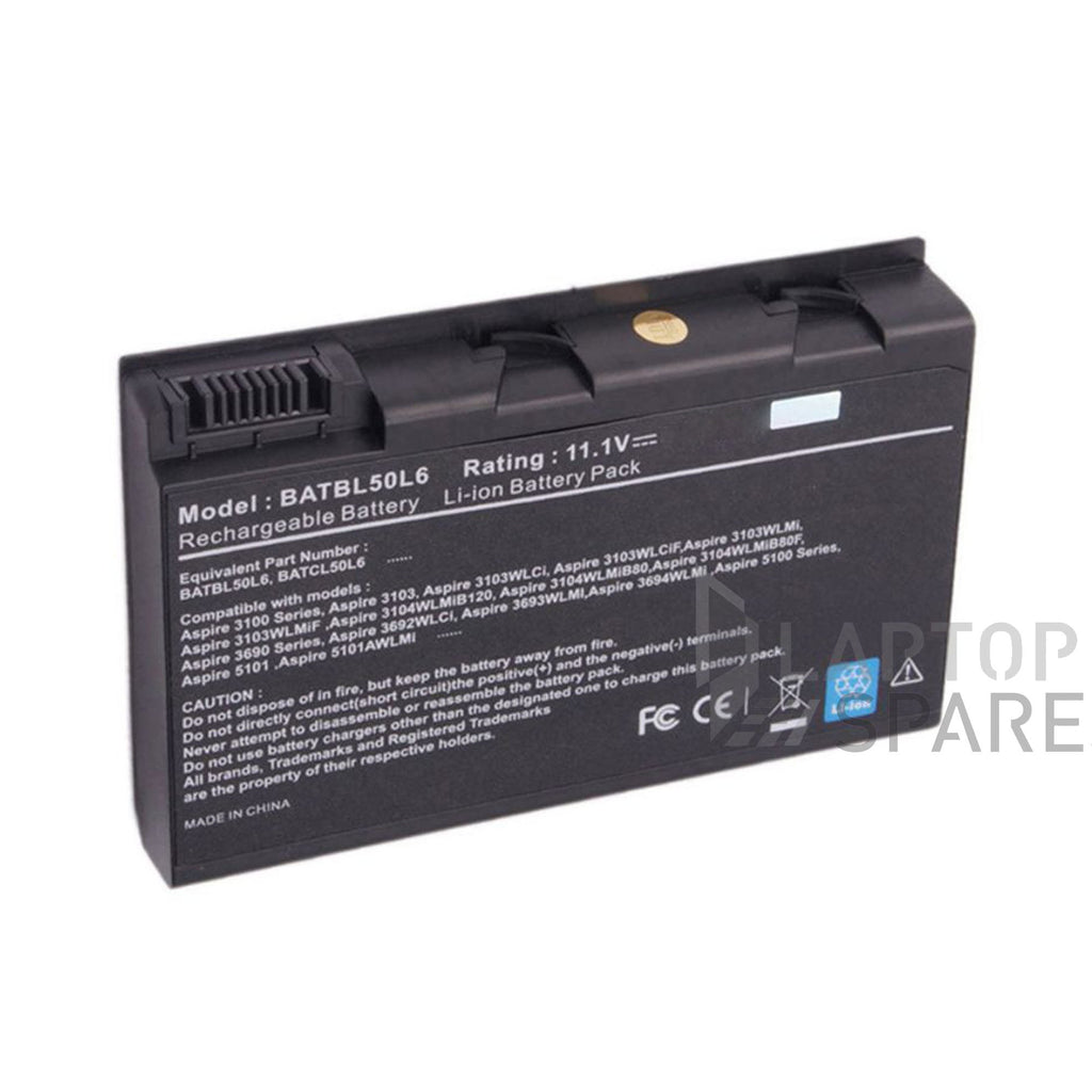 Acer 90NCP50LD4SU1 90NCP51LD4SU2 4400mAh 6 Cell Battery - Laptop Spares