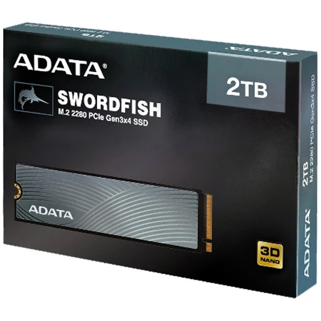 Adata Swordfish 2TB NVMe PCIE SSD Hard Drive M.2 2280 Card - Laptop Spares