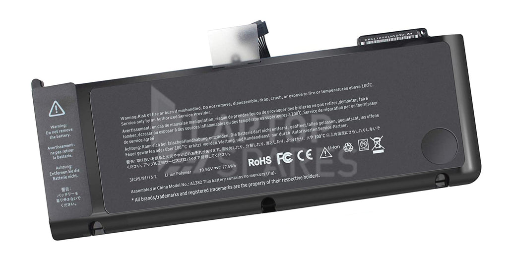 Apple MacBook Pro 15.4 Inch Unibody A1286 Early 2012 77.5Wh 9 Cell battery - Laptop Spares