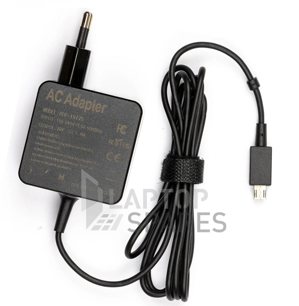 Asus VivoBook E200HA E202SA TP200SA Laptop Replacement AC Adapter Charger - Laptop Spares