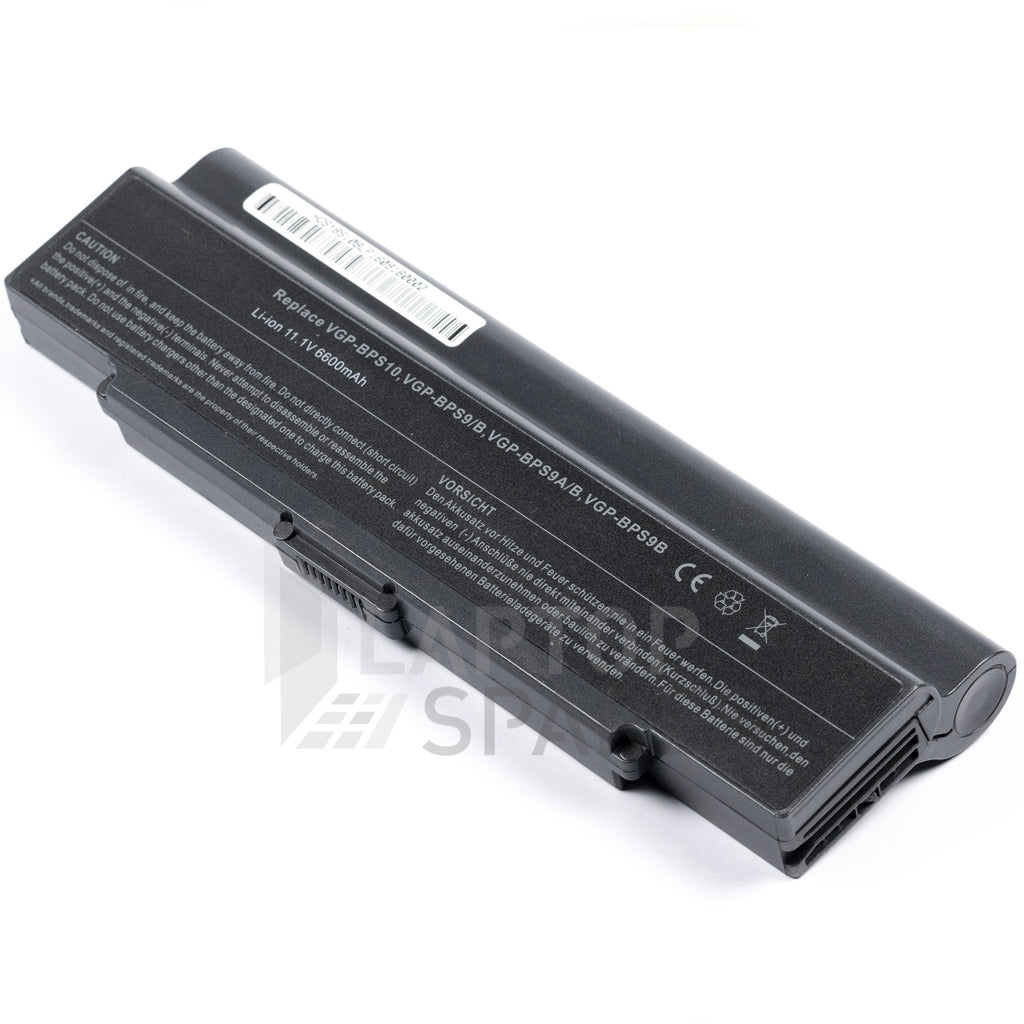 Sony Vaio VGN CR13/B CR13/L CR13/P 6600mAh 9 Cell Battery - Laptop Spares