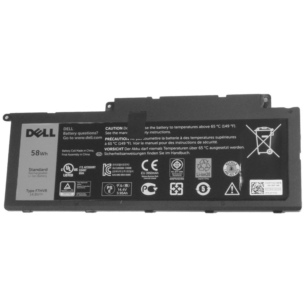 Dell 062VNH F7HVR G4YJM T2T3J 3900mAh 4 Cell Battery - Laptop Spares