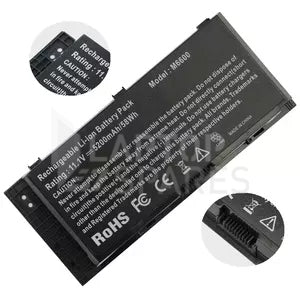 Dell Precision M4600 M4700 M4800 M6600 M6700 M6800 5200mAh 6 Cell Battery - Laptop Spares