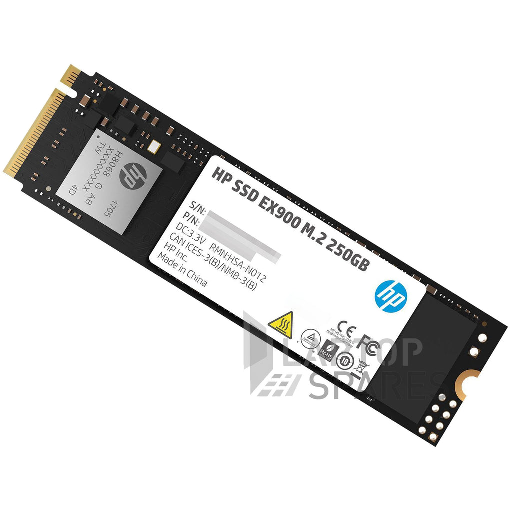 HP EX900 M2 SATA 250GB PCIe 3.0 x4 NVMe 3D NAND Internal SSD - Laptop Spares