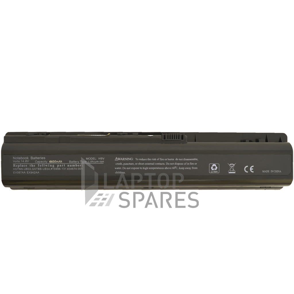 HP Pavilion DV9000 4400mAh 8 Cell Battery - Laptop Spares