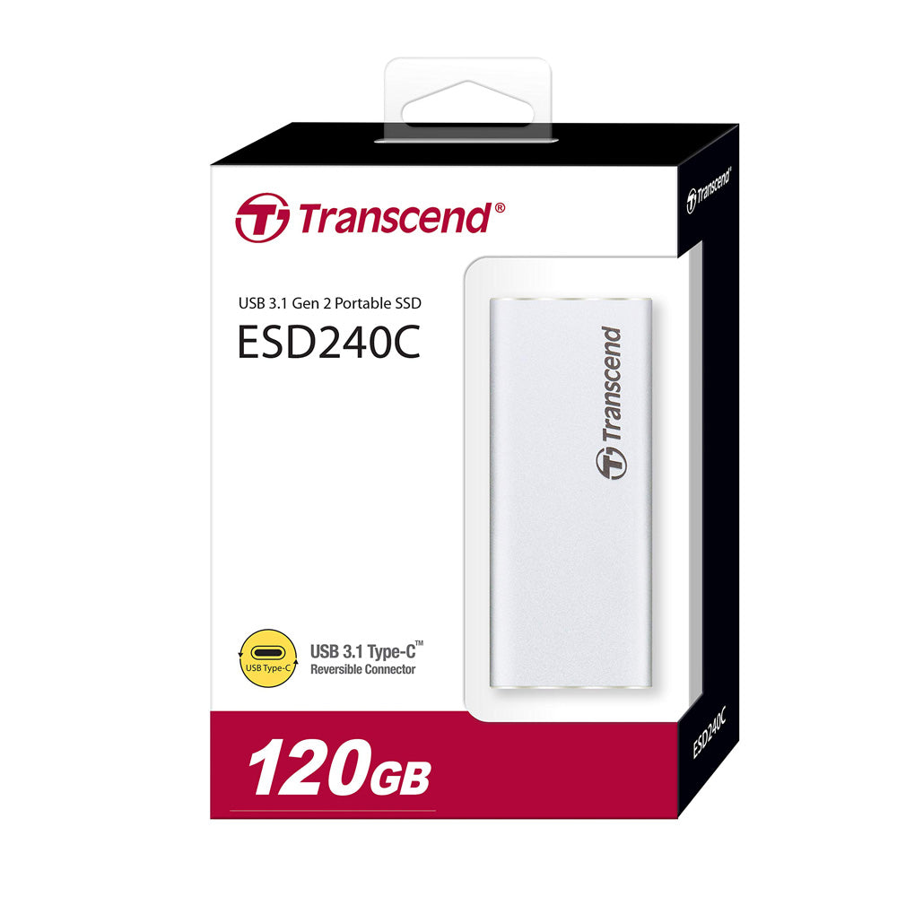 Transcend ESD240C 120GB 3D NAND Solid State Drive - Laptop Spares