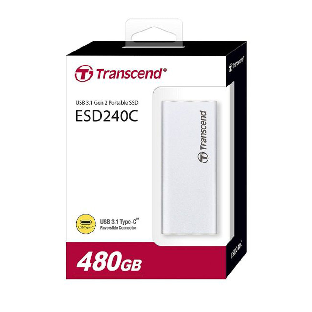Transcend ESD240C 480GB 3D NAND Solid State Drive - Laptop Spares