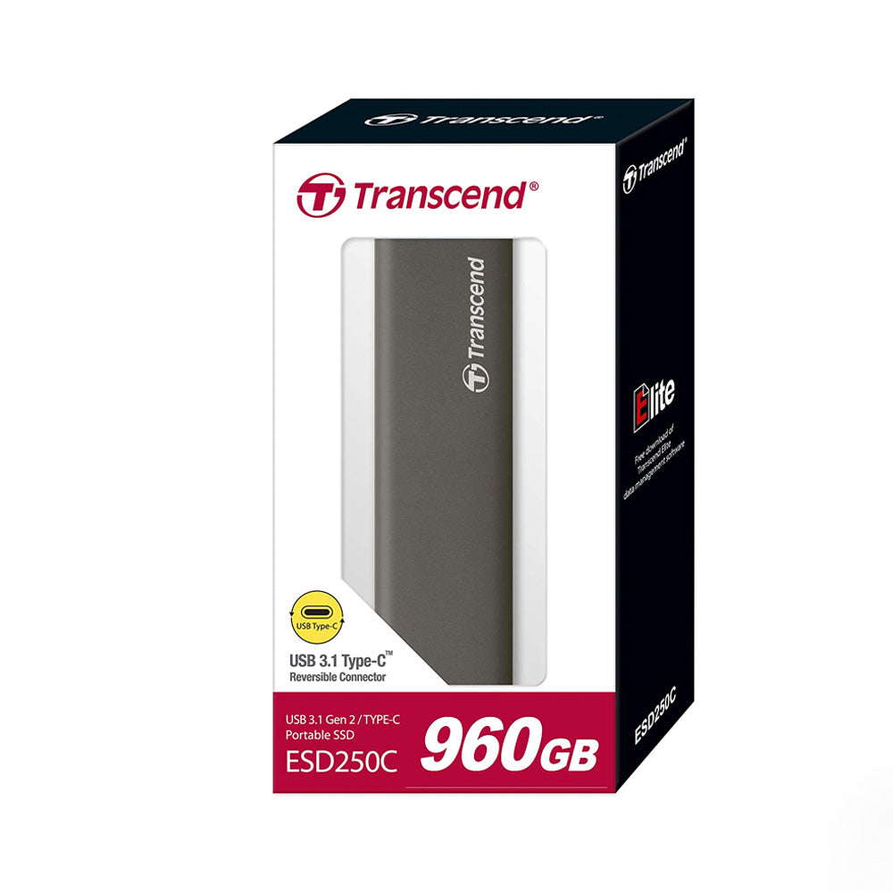 Transcend ESD250C 960GB 3D NAND Solid State Drive - Laptop Spares